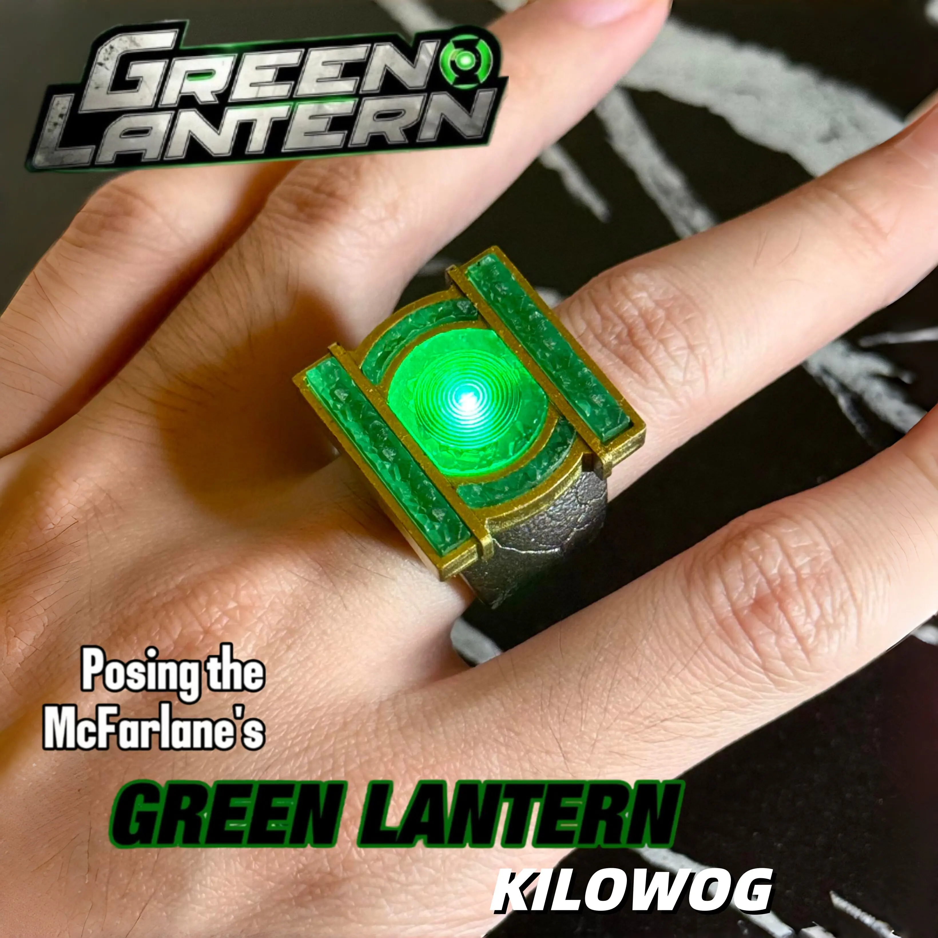 Cosplay Fire Prop - 【มีสินค้าพร้อมส่ง】แหวนโลหะ GREEN-LANTERN Corps คอสเพลย์ ซีรีส์ทีวี DC