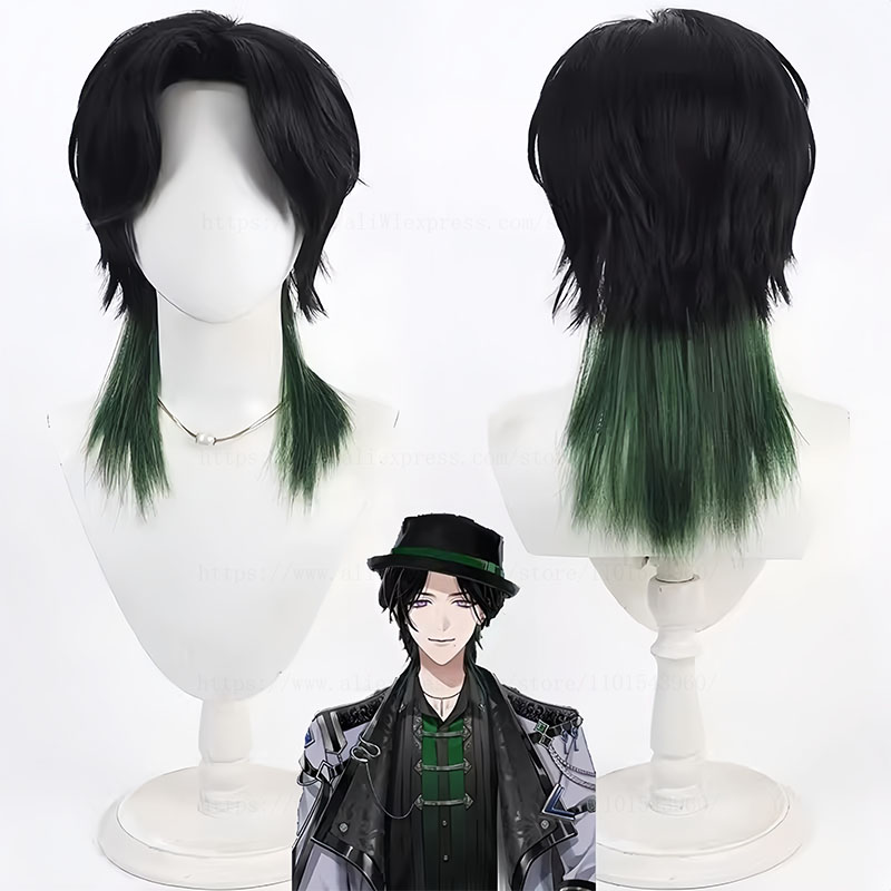 Prop En Cosplay - NIJISANJI EN VTuber Zeal Ginjoka คอสเพลย์วิกผมอะนิเมะเกมสวมบทบาทปาร์ตี้เครื่องแต่งกายอุปกรณ์ประกอบฉากทนความร้อนสังเคราะห์