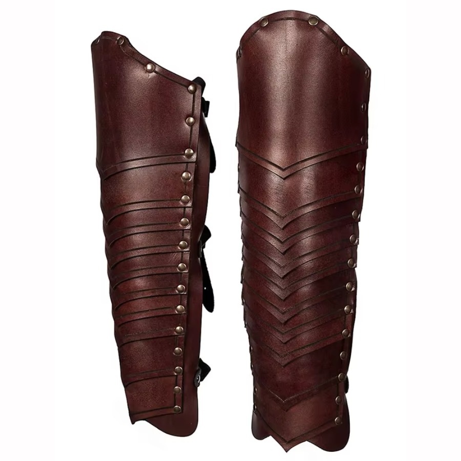 สนับแข้งหนังอัศวินเอลฟ์ยุคกลาง - Cosplay Prop บทวิจารณ์และราคา